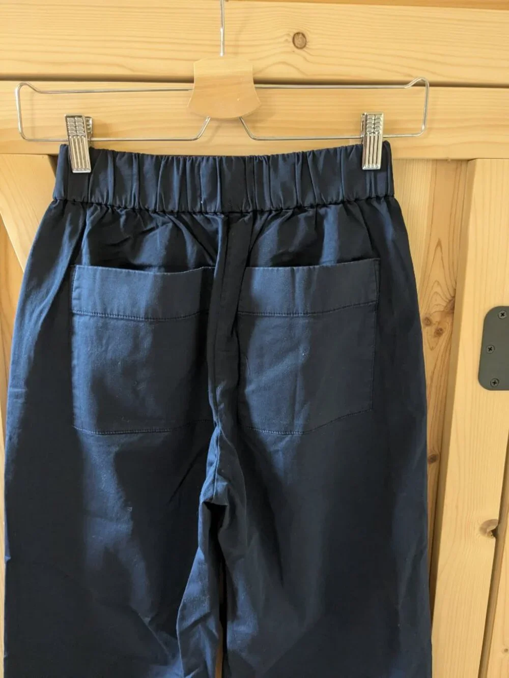 Everlane Easy Pant Size XS Dark Navy Blue High Rise Straight Leg Trousers NWT